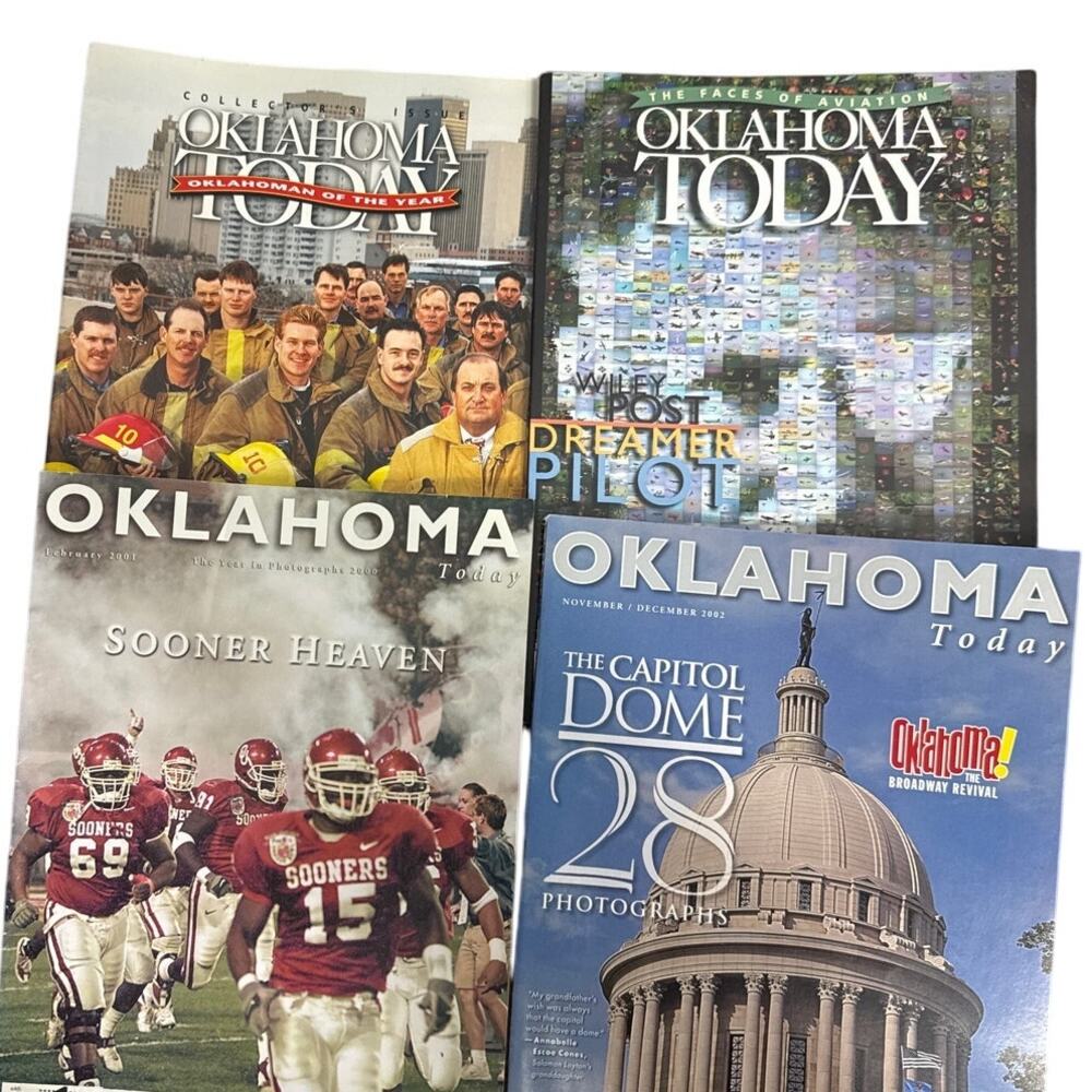 Oklahoma Today Magazine Lot 1995 1998 2001 2002 Sooners Football Wiley Post OK